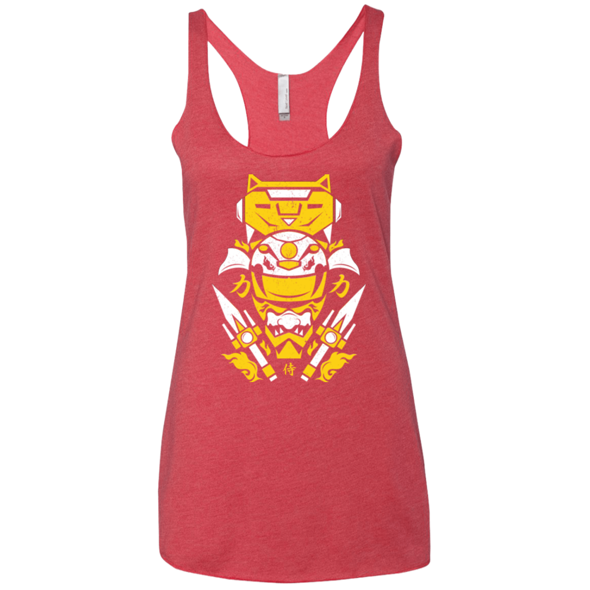 Yellow Ranger Women's Triblend Racerback Tank