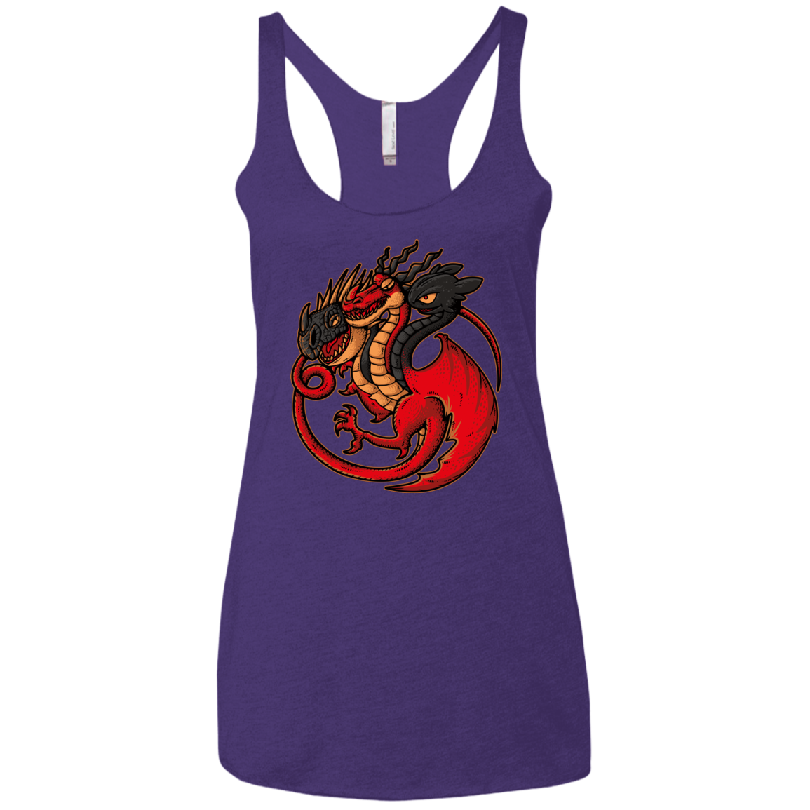 FIRE BLOOD AND TRAINING Women's Triblend Racerback Tank