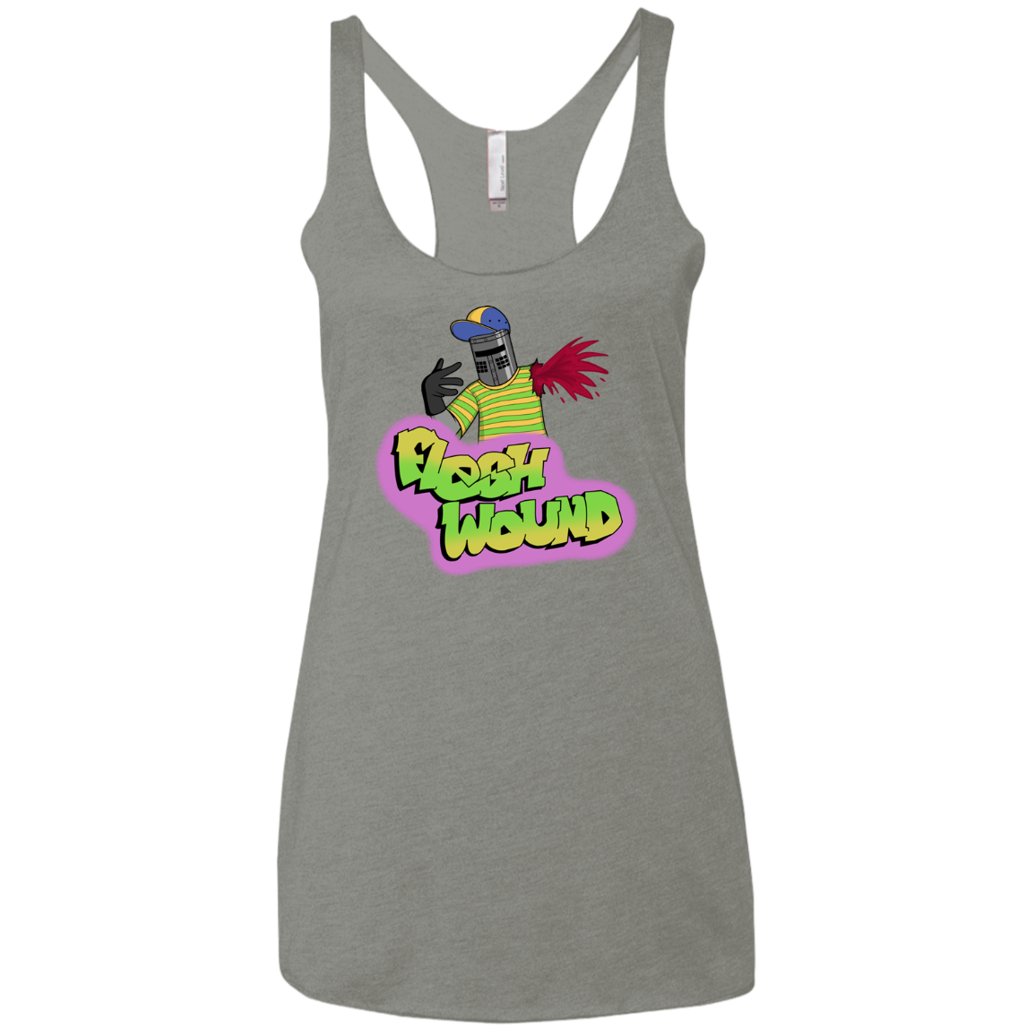 Flesh Wound Women's Triblend Racerback Tank