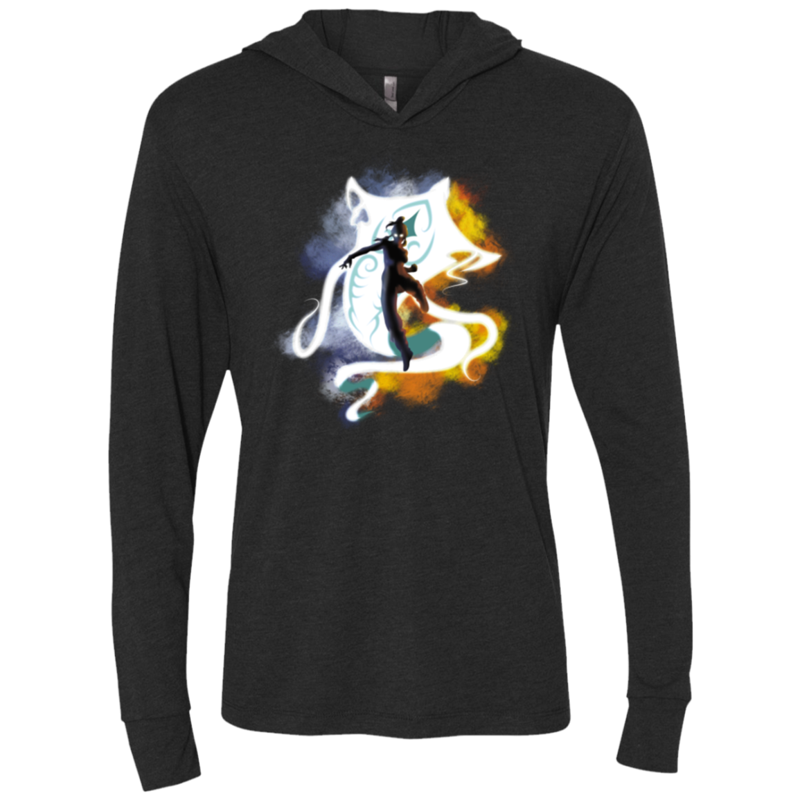 The Legend Of Korra Avatar State Triblend Long Sleeve Hoodie Tee