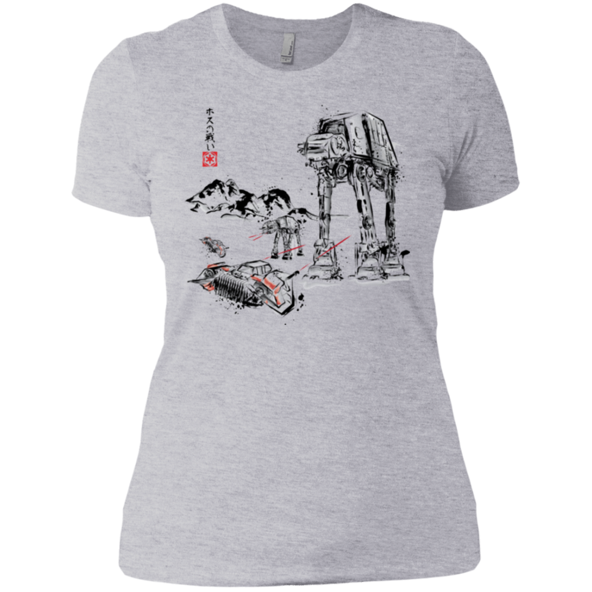 Battle in the Snow Sumi e Women's Premium T-Shirt