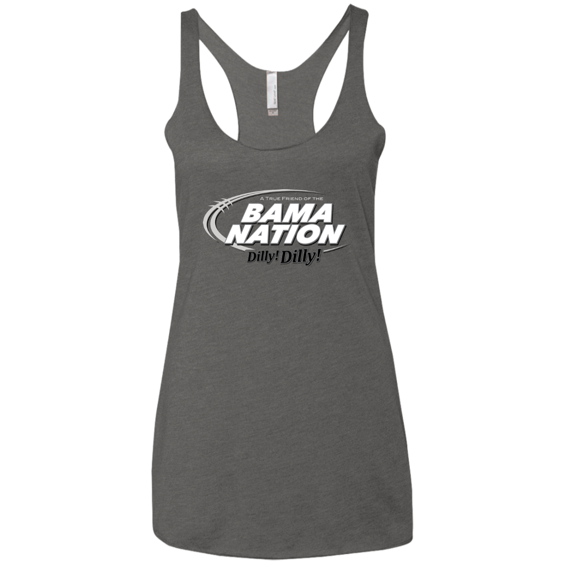 Alabama Dilly Dilly Women's Triblend Racerback Tank