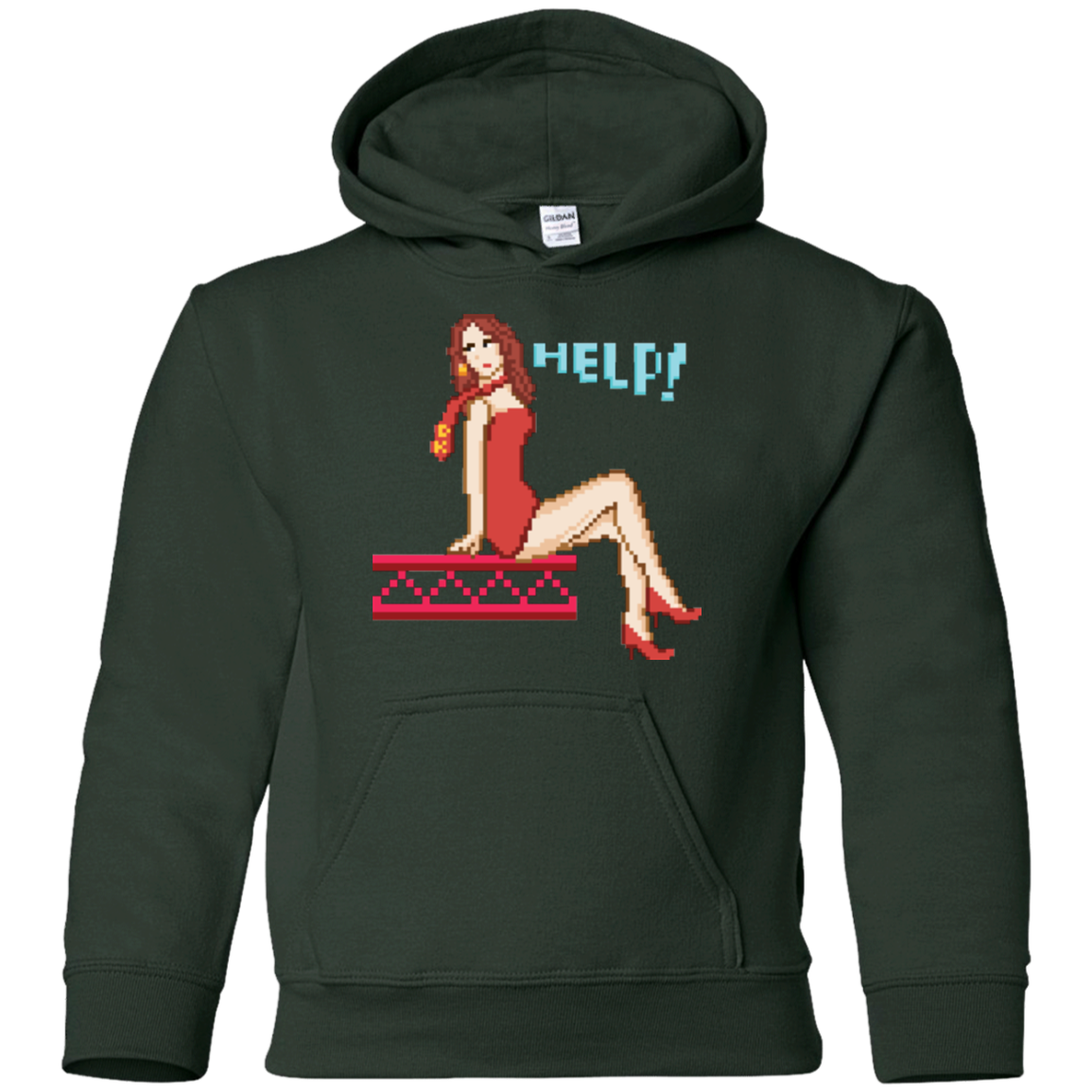 Pixel Pinup Pauline Youth Hoodie