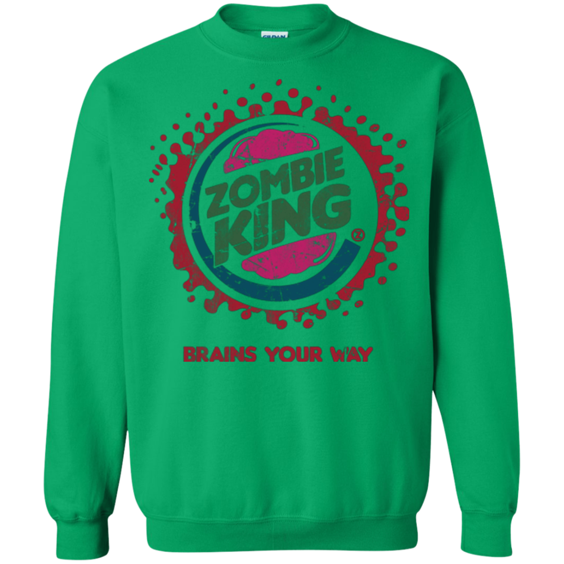 Zombie King Crewneck Sweatshirt