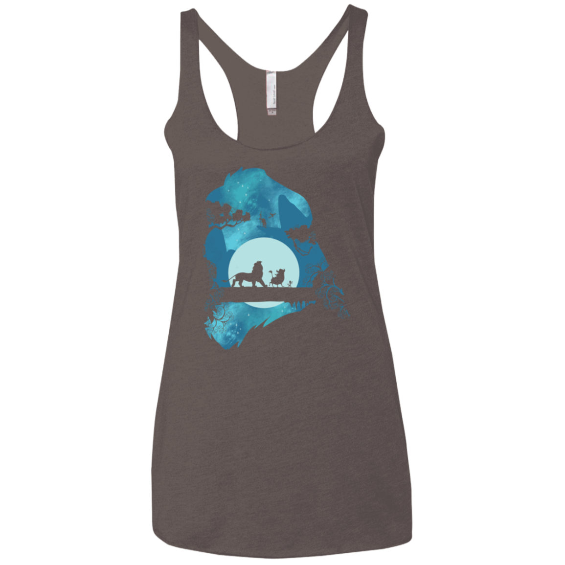 Lion Portrait Women's Triblend Racerback Tank
