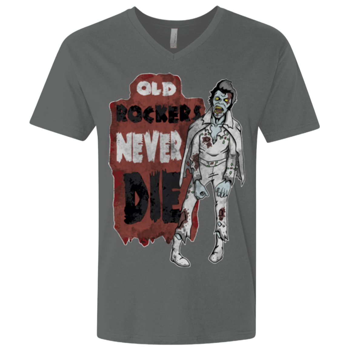 Old Rockers Never Die Men's Premium V-Neck