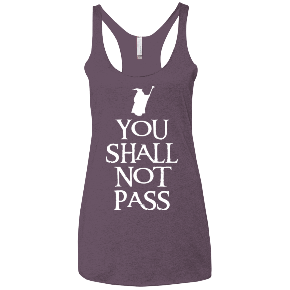 You shall not pass Women's Triblend Racerback Tank