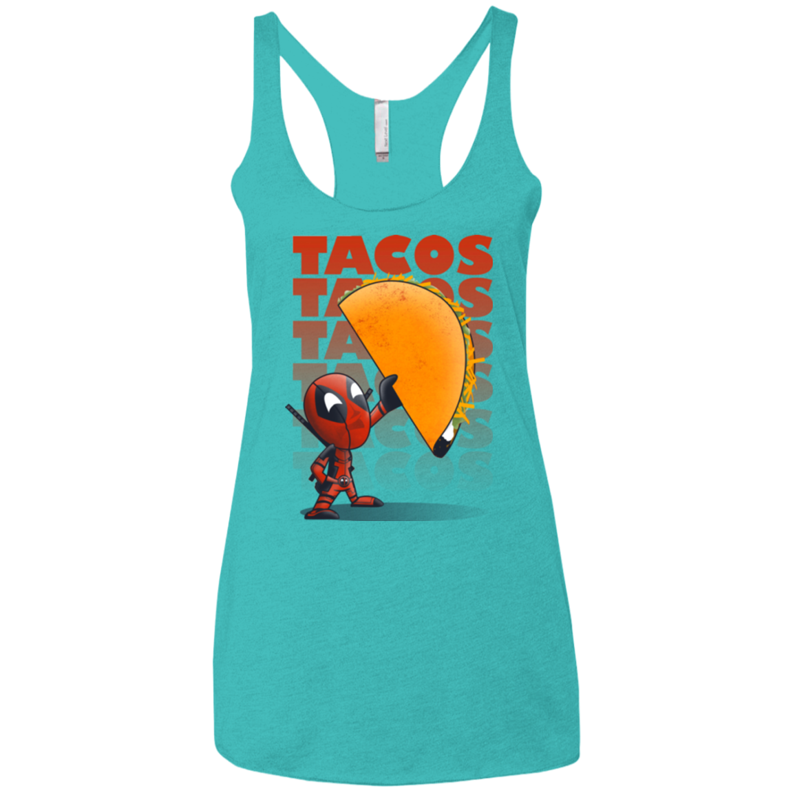 Tacos Women's Triblend Racerback Tank