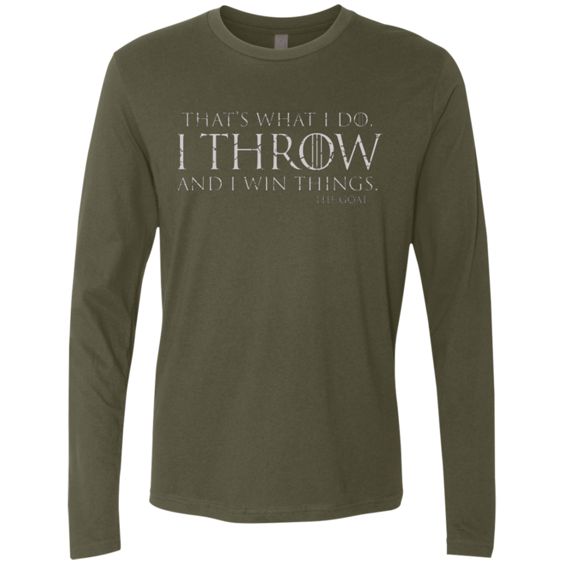 I Throw Men's Premium Long Sleeve