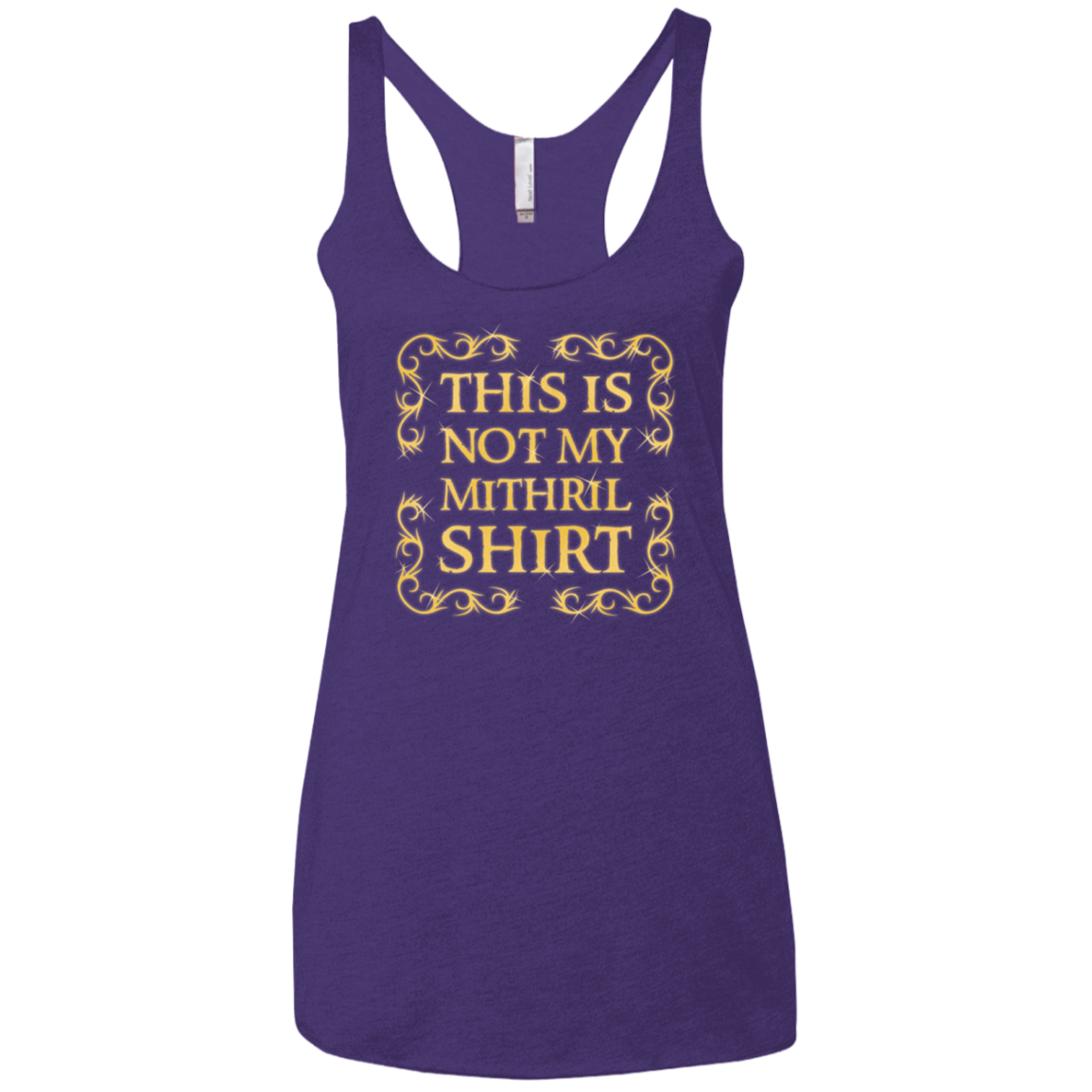 Not my shirt Women's Triblend Racerback Tank