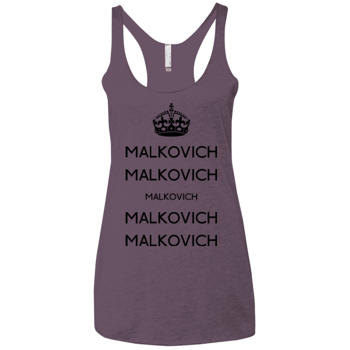 Keep Calm Malkovich Women's Triblend Racerback Tank