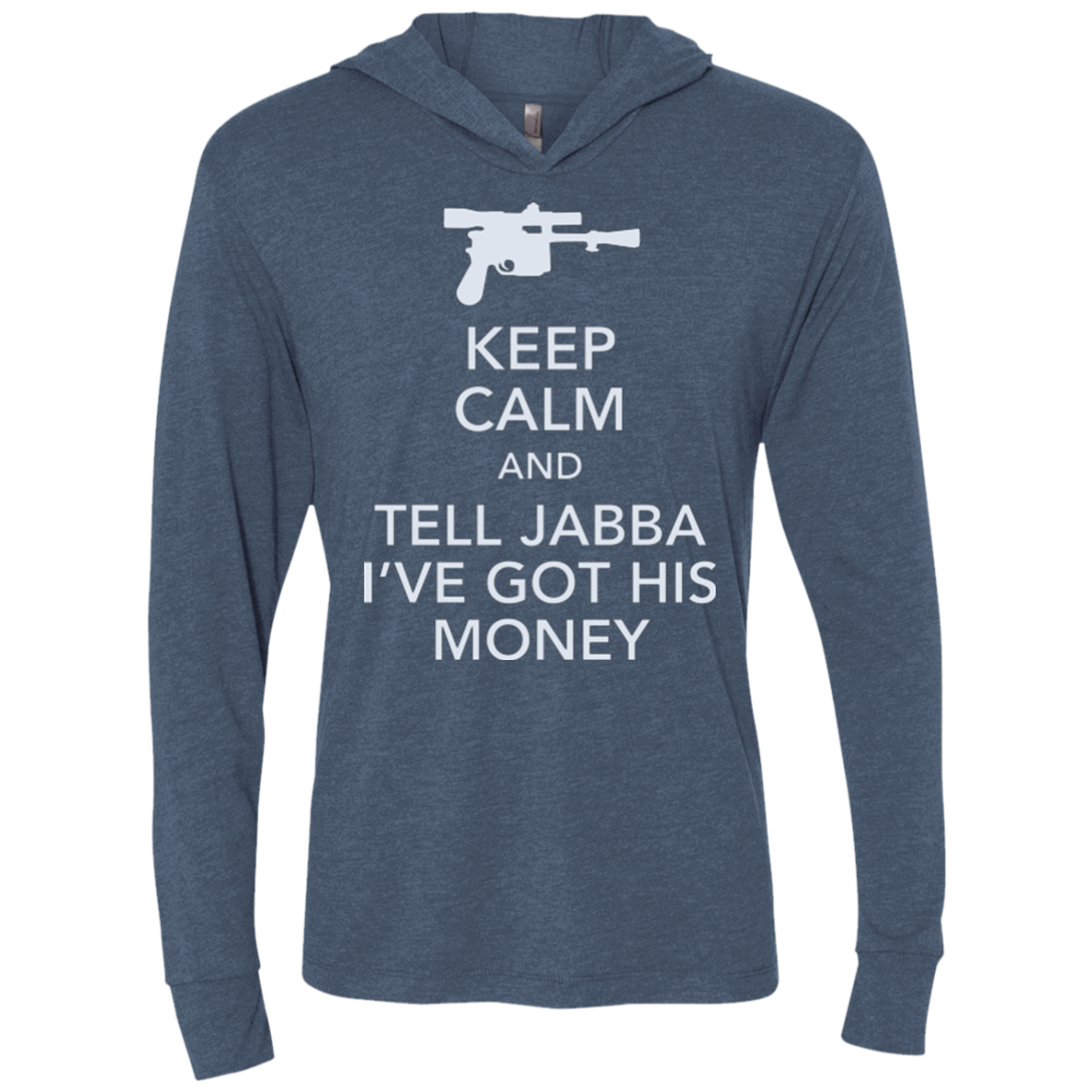 Tell Jabba (2) Triblend Long Sleeve Hoodie Tee