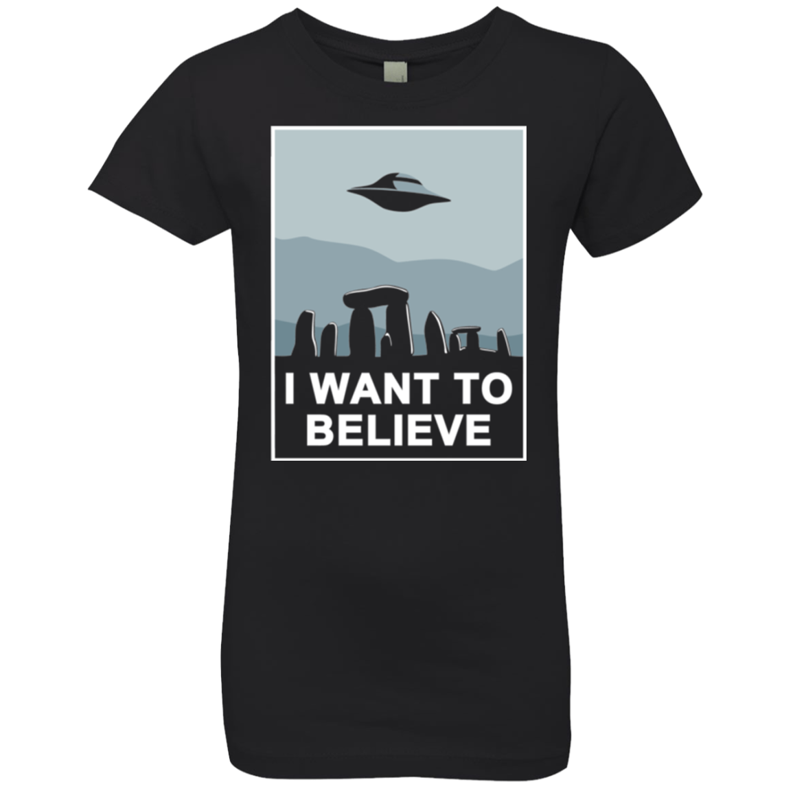 Believe in Stonehenge Girls Premium T-Shirt