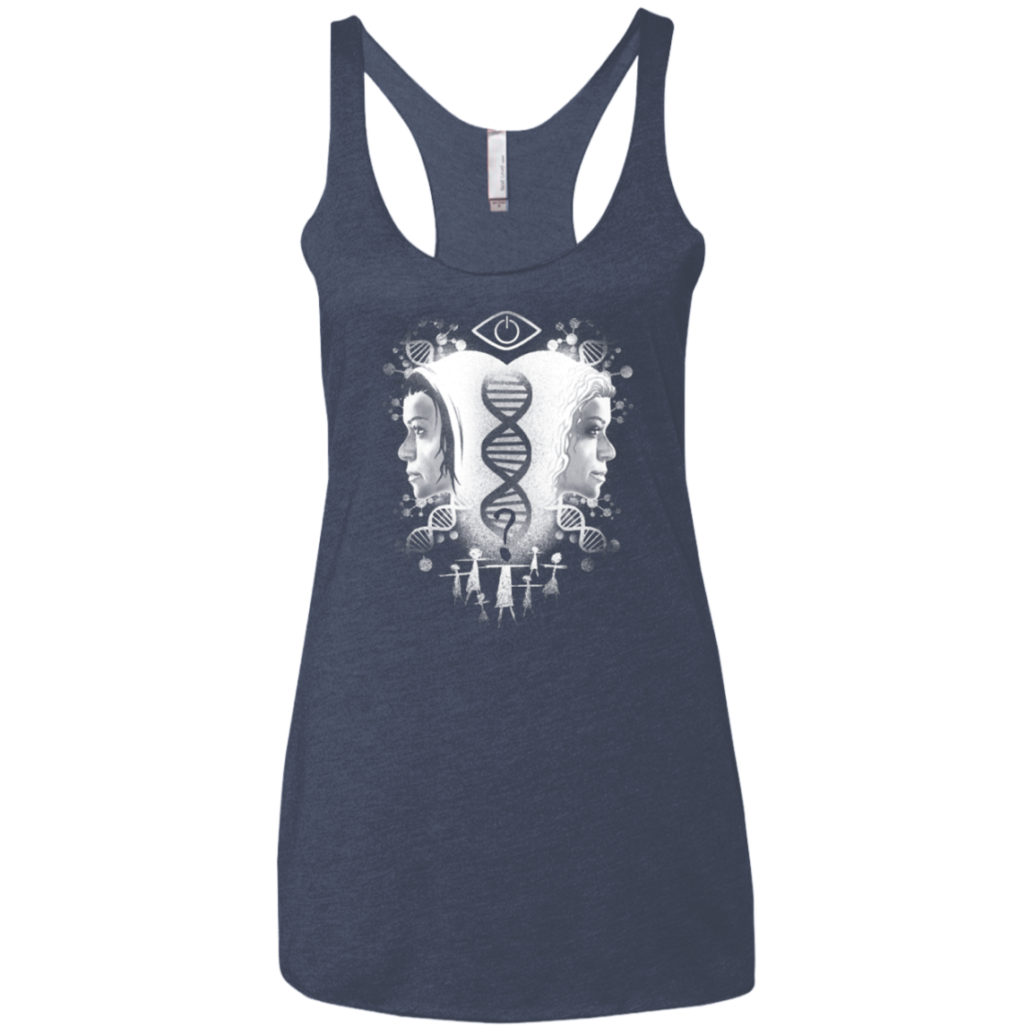 Who Am I Women's Triblend Racerback Tank