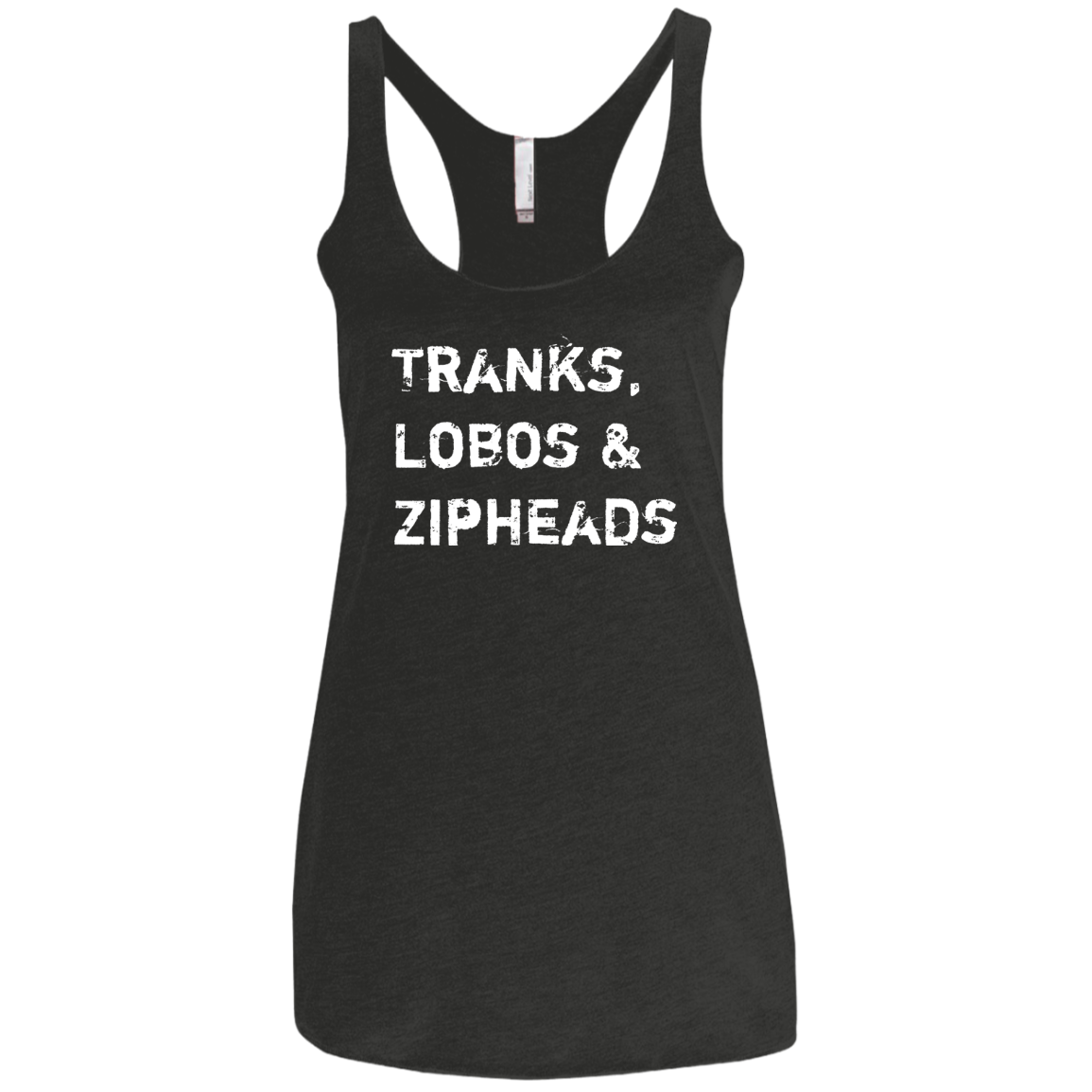 Tranks Lobos Zipheads Women's Triblend Racerback Tank