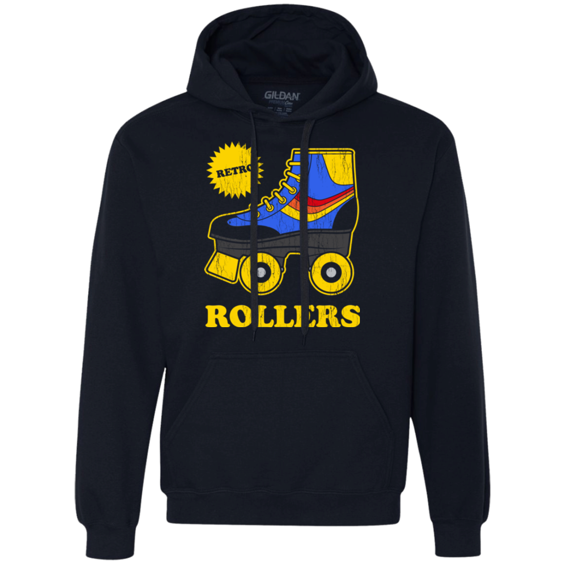 Retro rollers Premium Fleece Hoodie