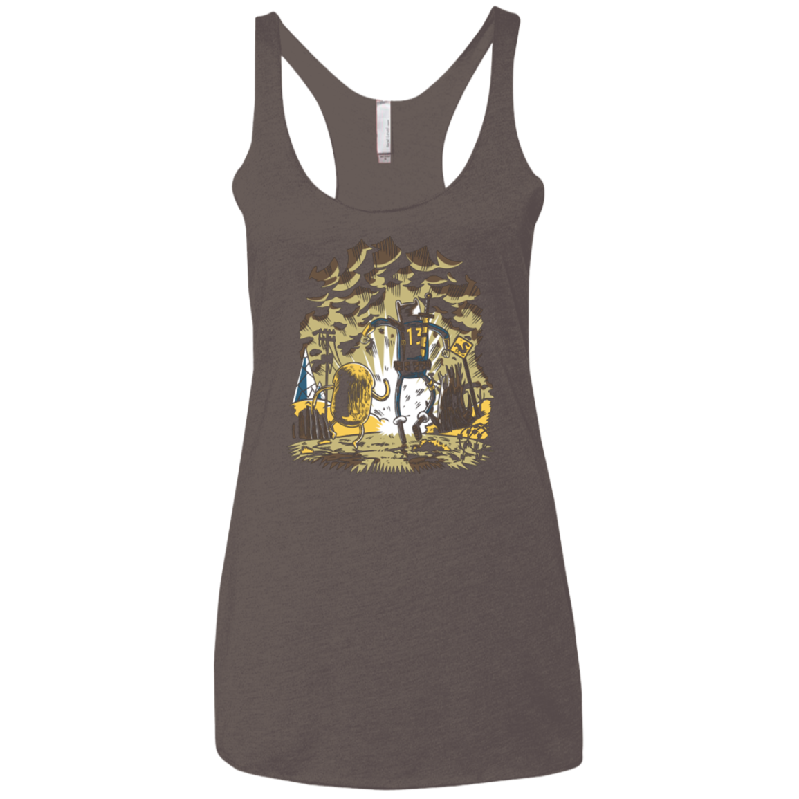 wasteland time Women's Triblend Racerback Tank