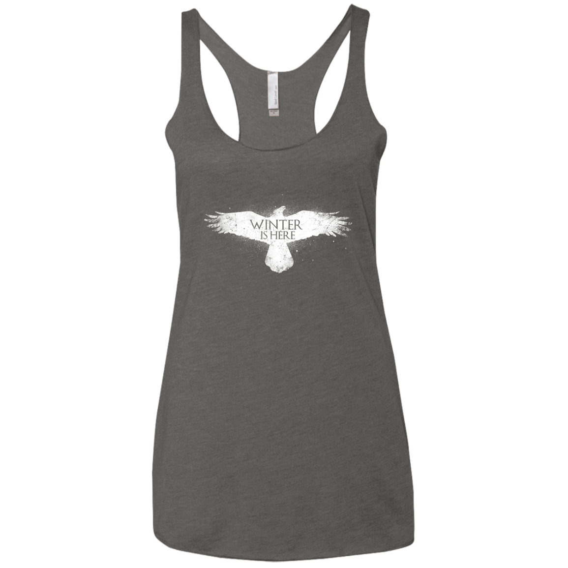 Winter is here Women's Triblend Racerback Tank