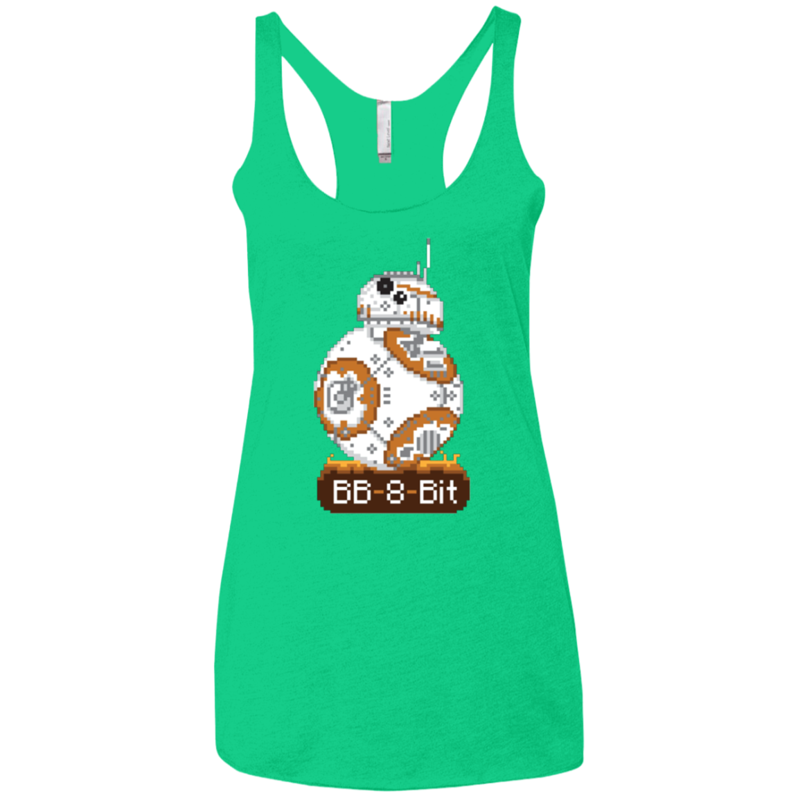 BB8Bit Women's Triblend Racerback Tank