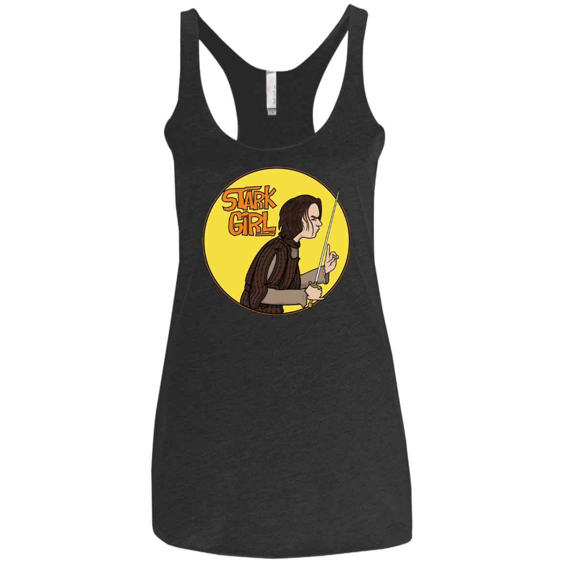 Stark girl Women's Triblend Racerback Tank