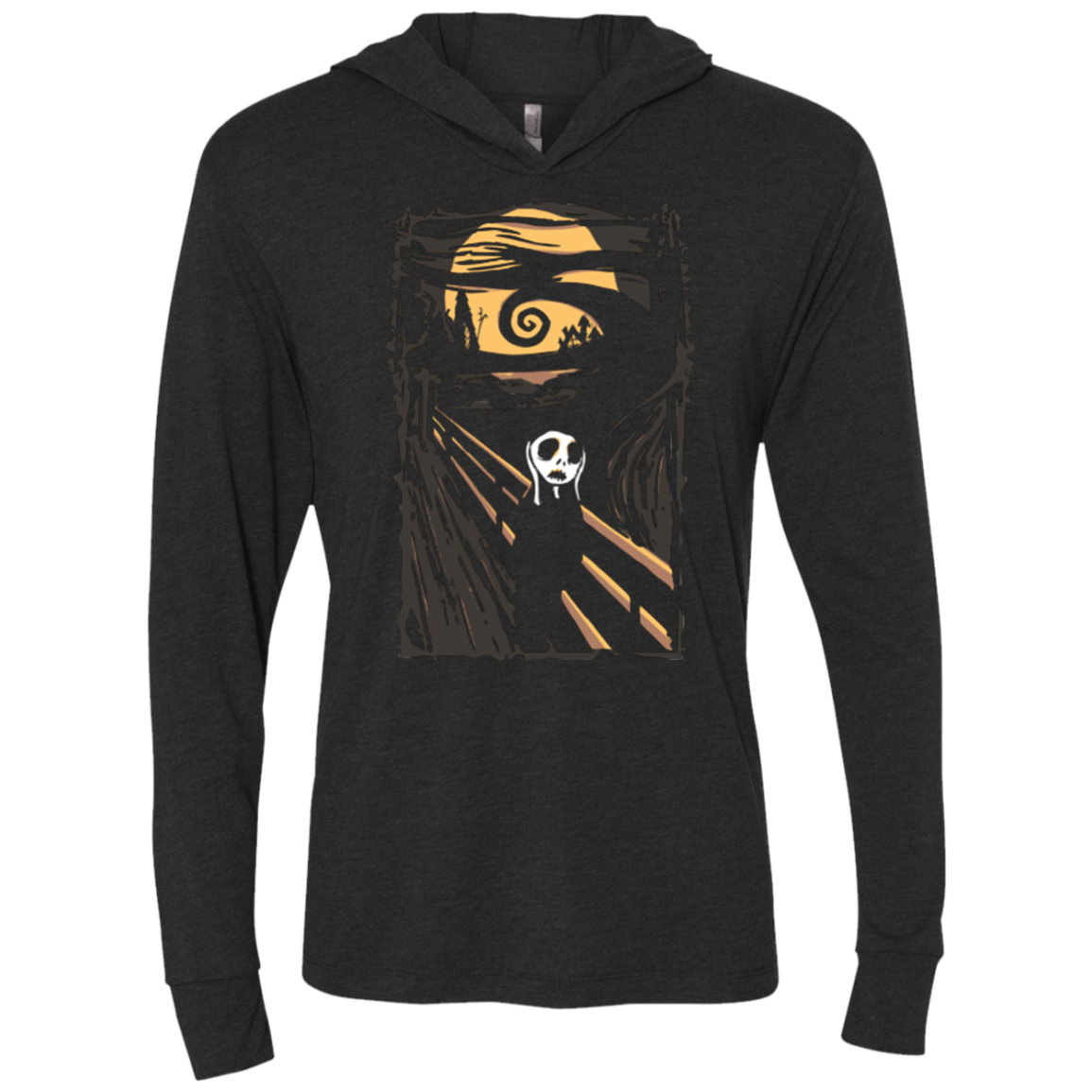 Burtons Scream Triblend Long Sleeve Hoodie Tee