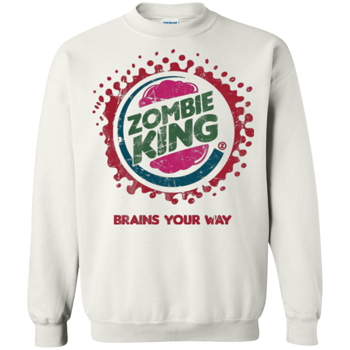 Zombie King Crewneck Sweatshirt