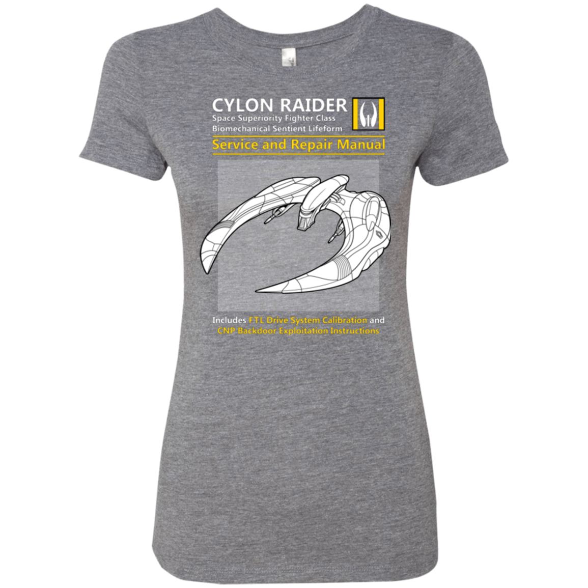 CYLON RAIDER SERVICE & REPAIR MANUAL Women's Triblend T-Shirt