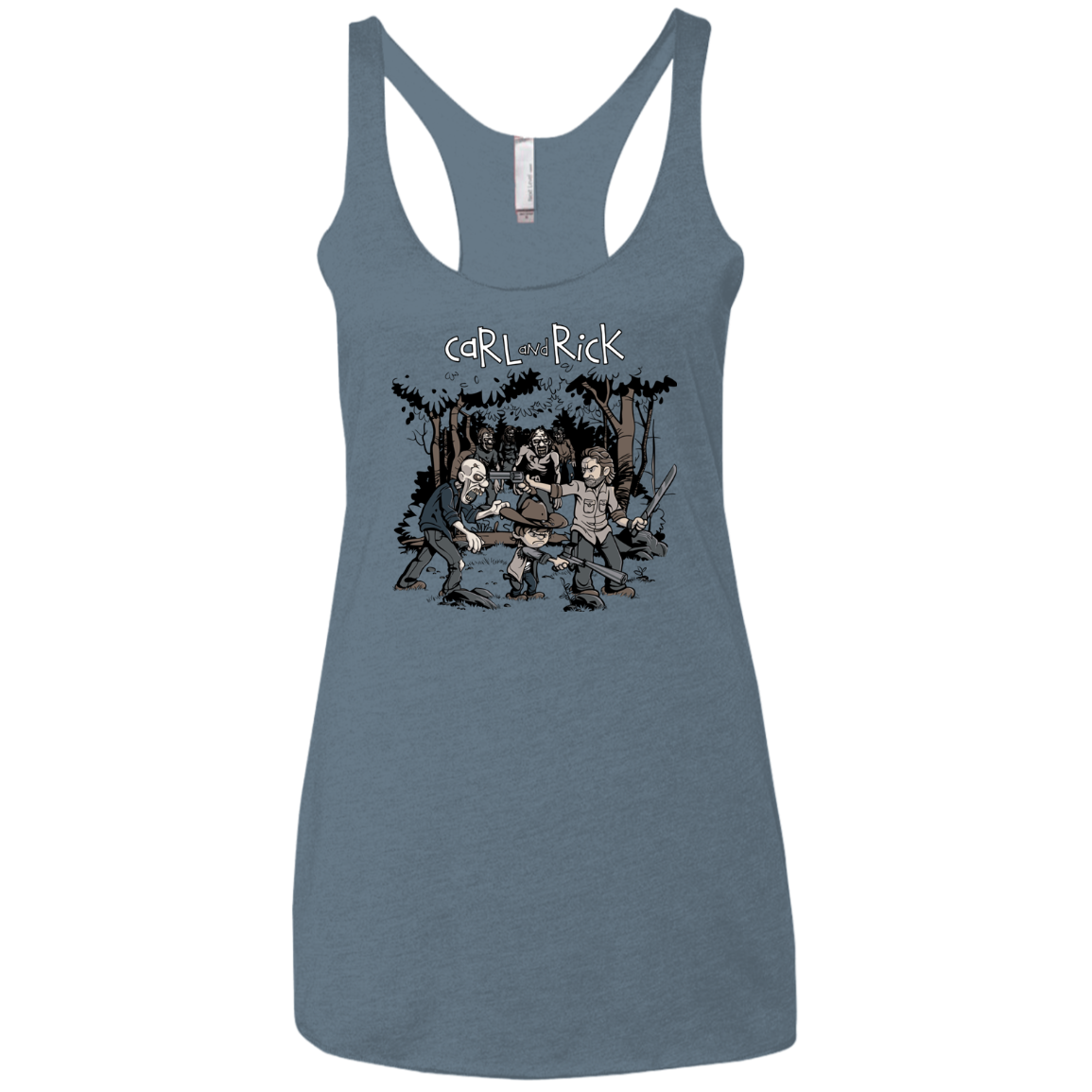 Carl & Rick Women's Triblend Racerback Tank