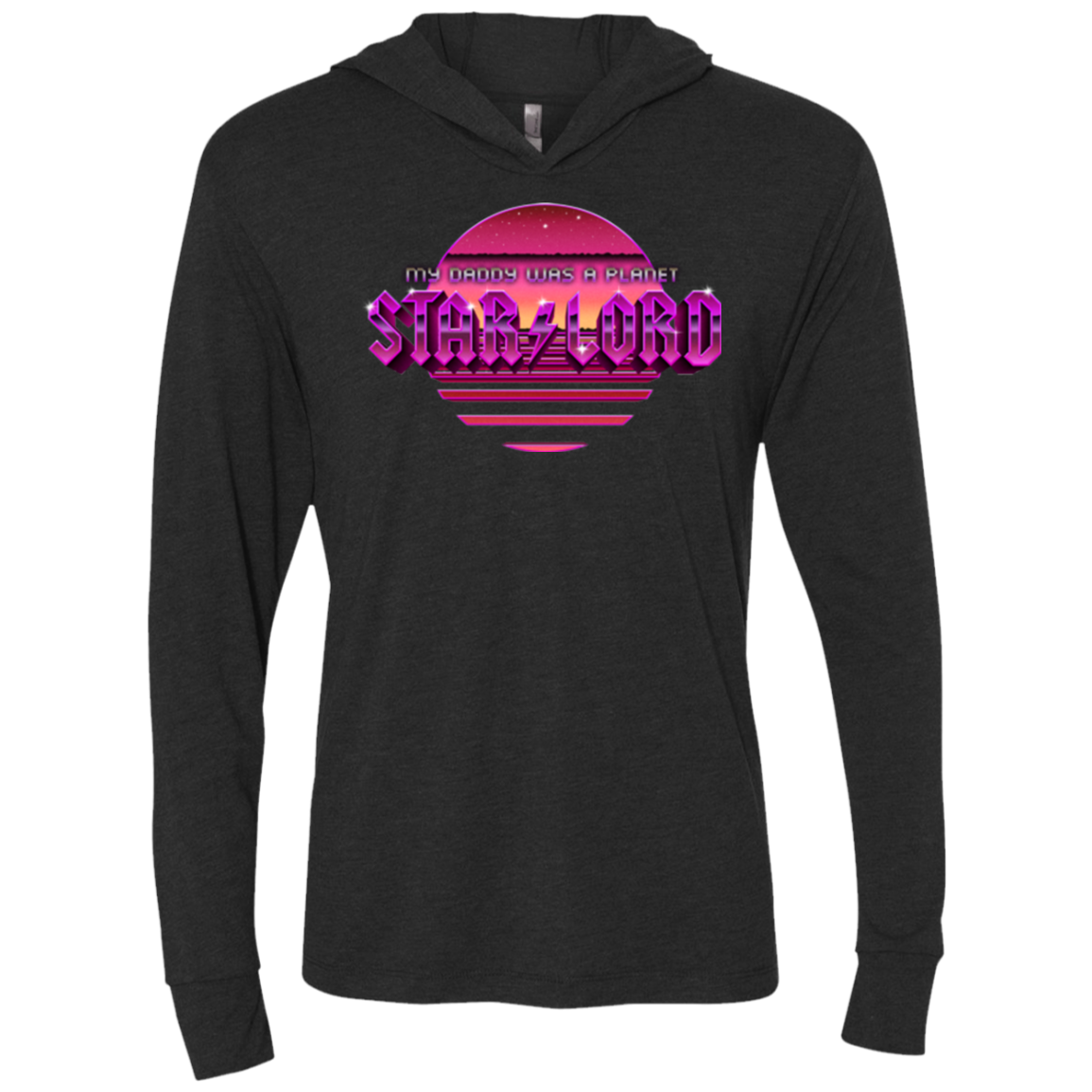 Starlord Summer Triblend Long Sleeve Hoodie Tee