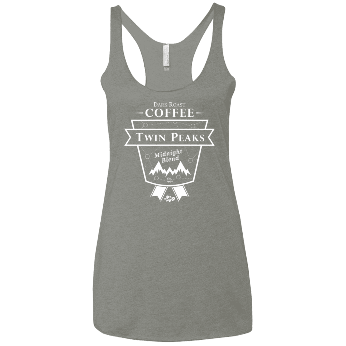 Twin Peaks Dark Roast Women's Triblend Racerback Tank