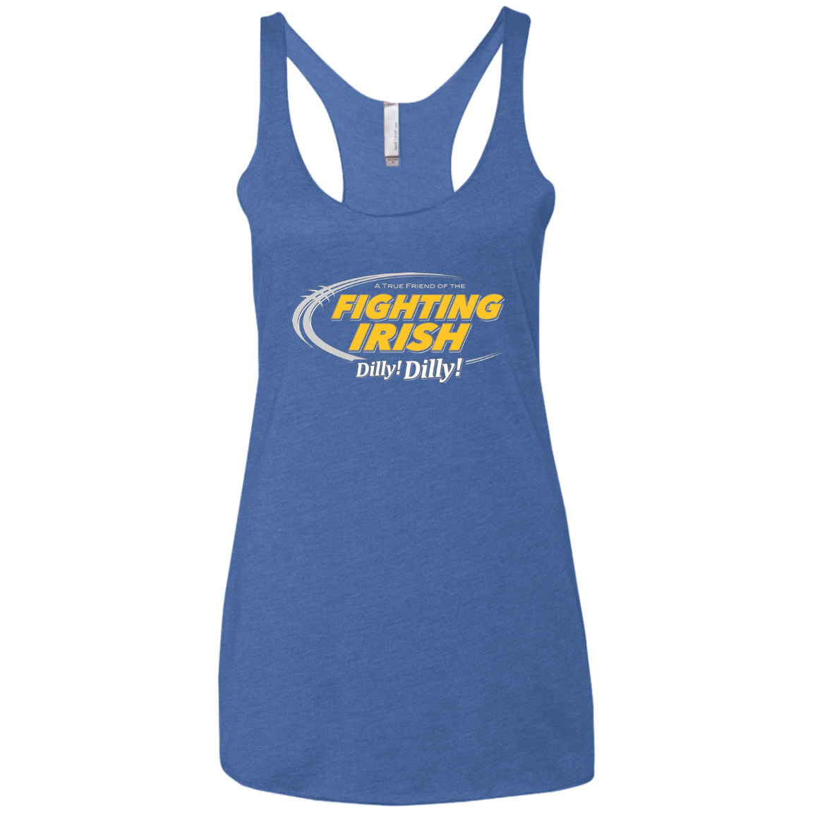 Notre Dame Dilly Dilly Women's Triblend Racerback Tank