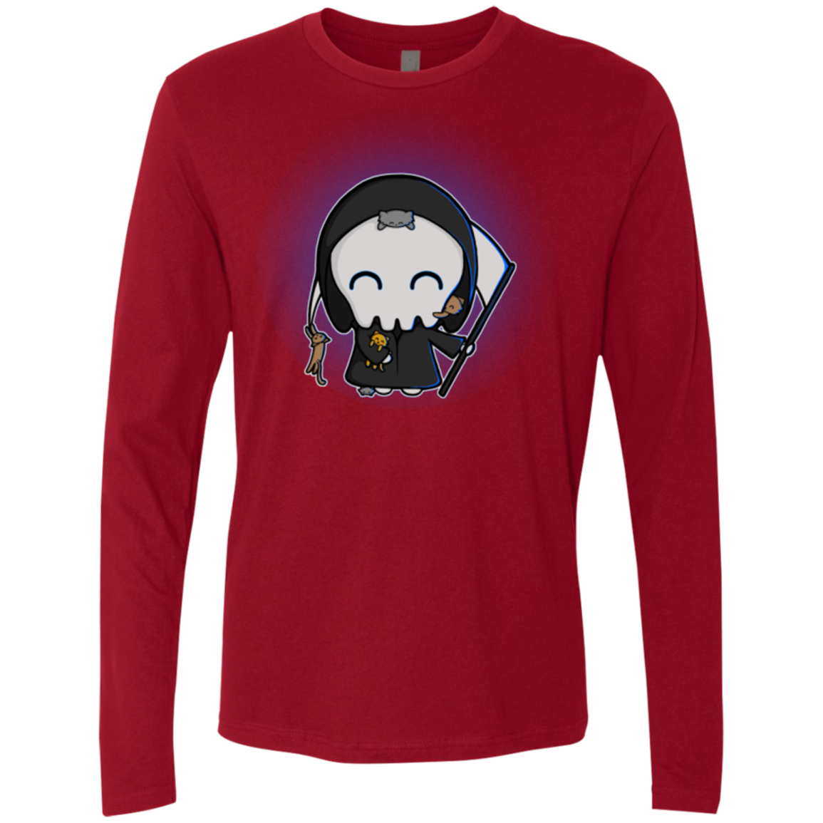 Death Loves Cats Men's Premium Long Sleeve