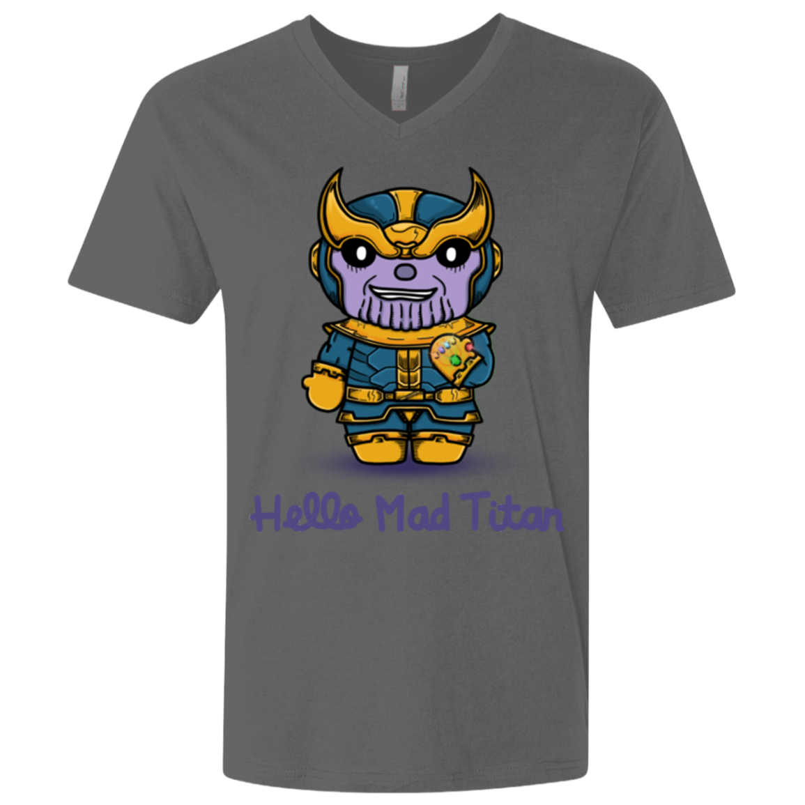 Hello Mad Titan Men's Premium V-Neck