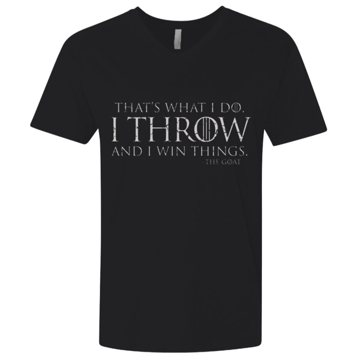 I Throw Men's Premium V-Neck