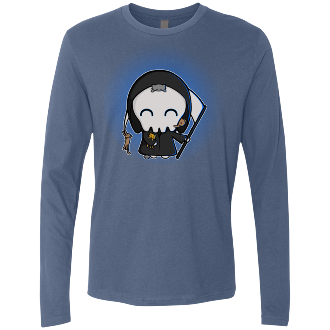 Death Loves Cats Men's Premium Long Sleeve