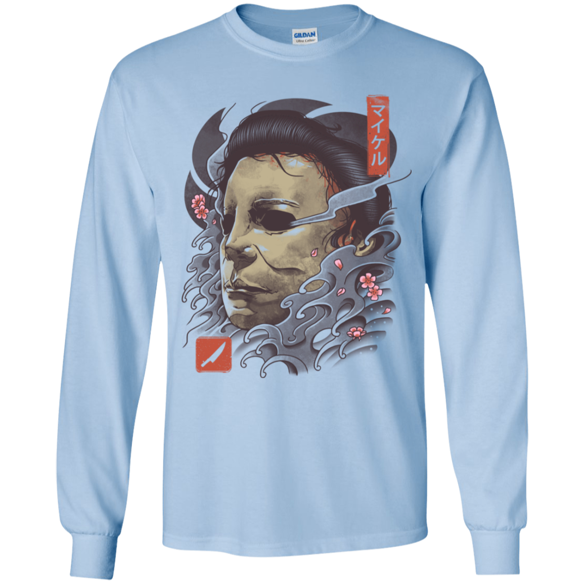Oni Slasher Mask Youth Long Sleeve T-Shirt