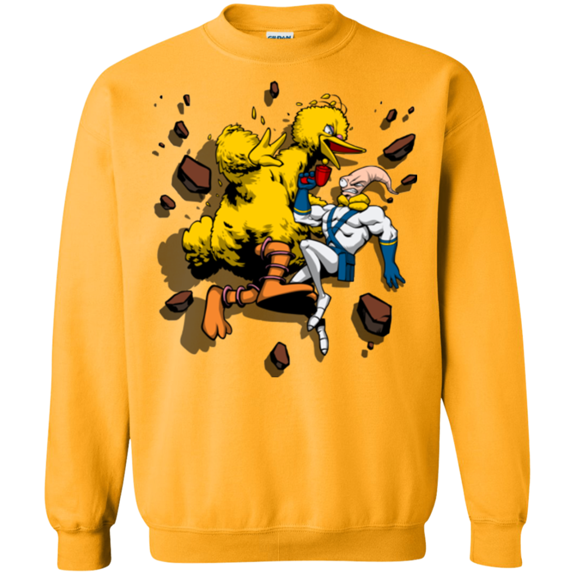 Big Bird and Worm Crewneck Sweatshirt