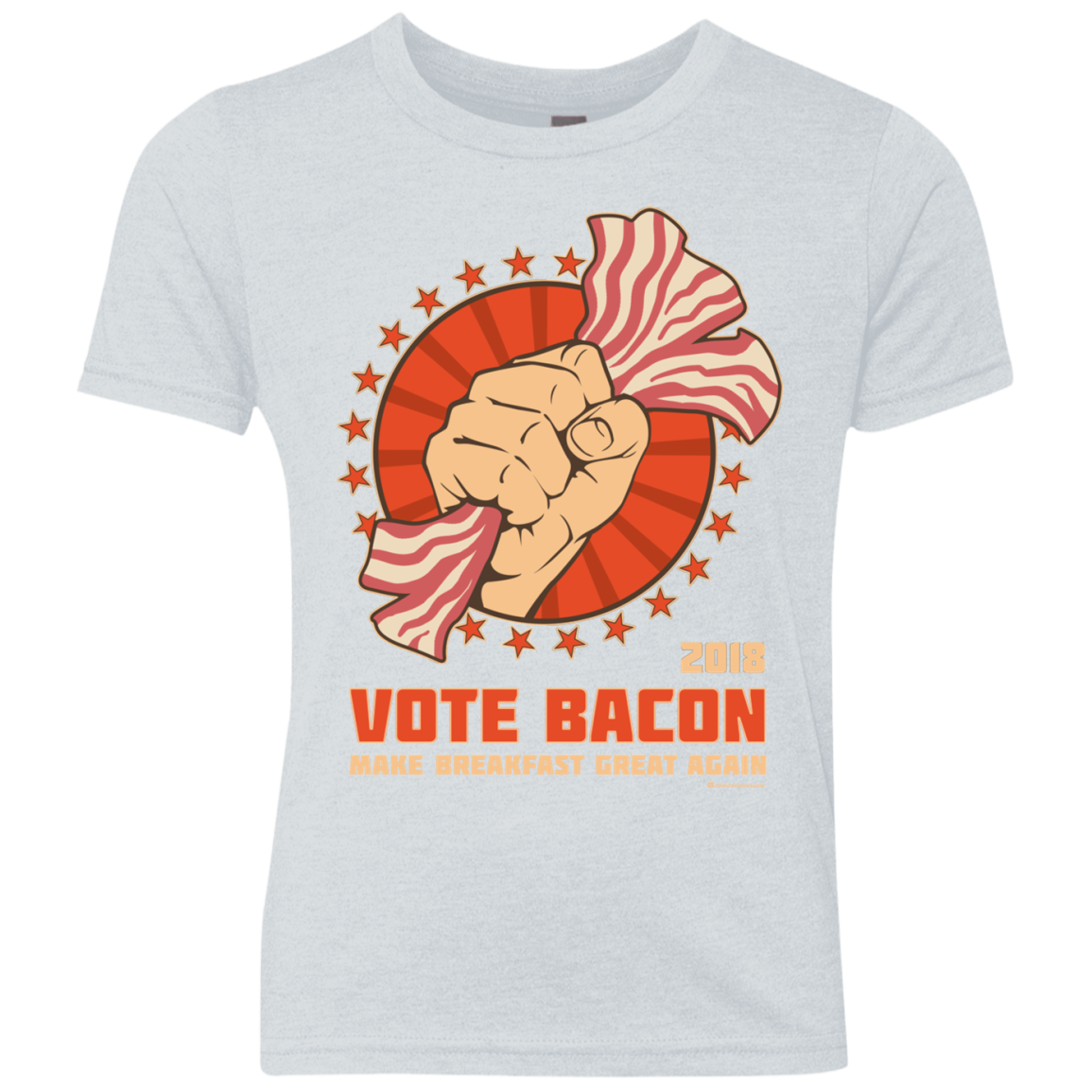 Vote Bacon In 2018 Youth Triblend T-Shirt