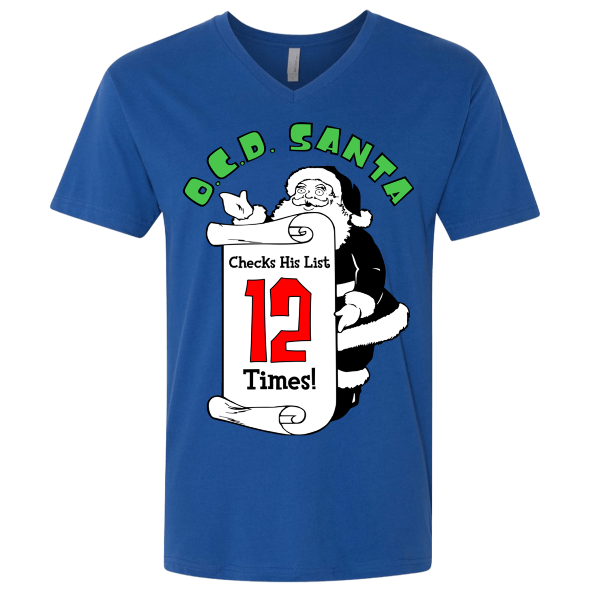 OCD Santa Men's Premium V-Neck