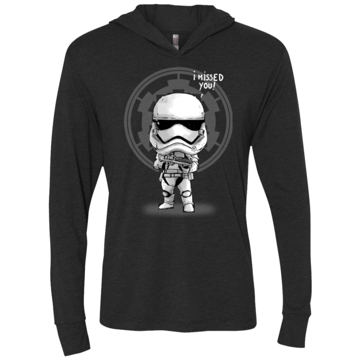 I missed you Triblend Long Sleeve Hoodie Tee