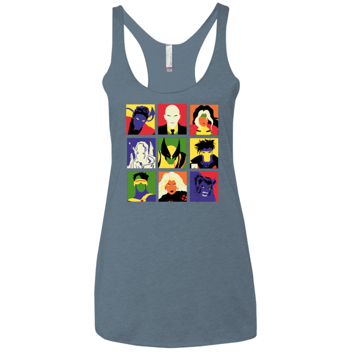 X pop Women's Triblend Racerback Tank
