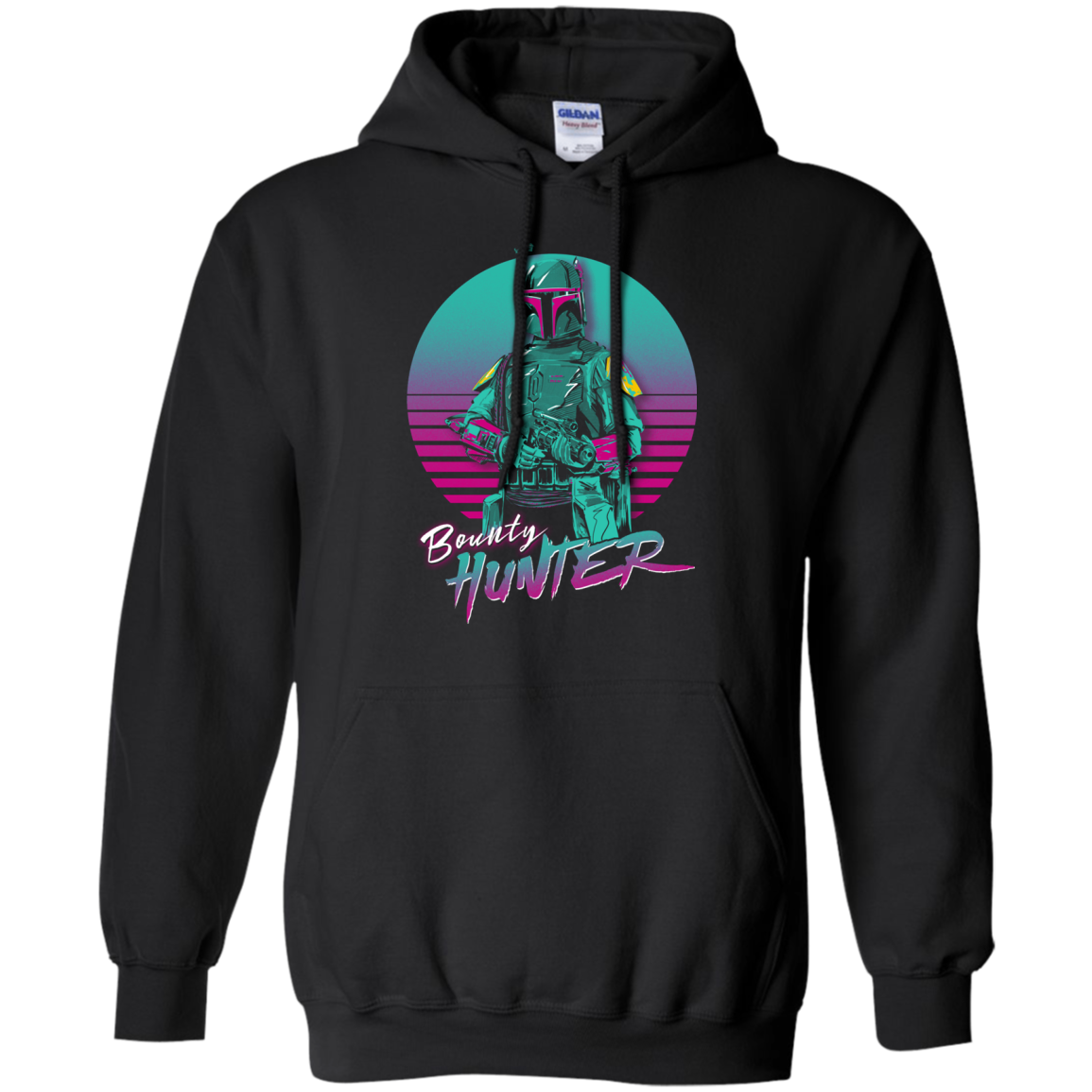Retro Bounty Hunter Pullover Hoodie