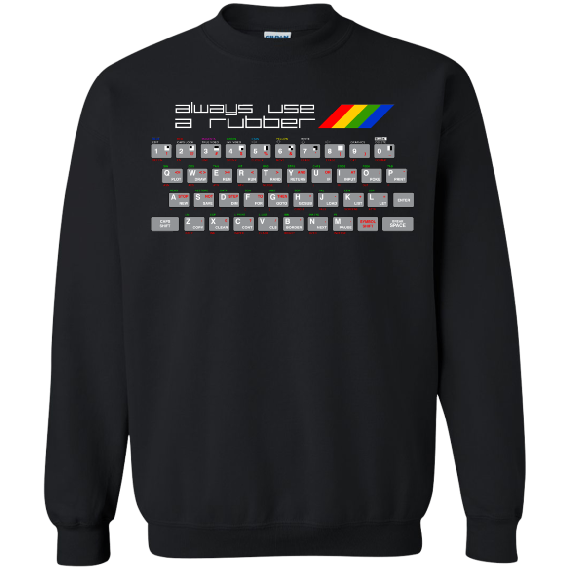 Always Use A Rubber Crewneck Sweatshirt