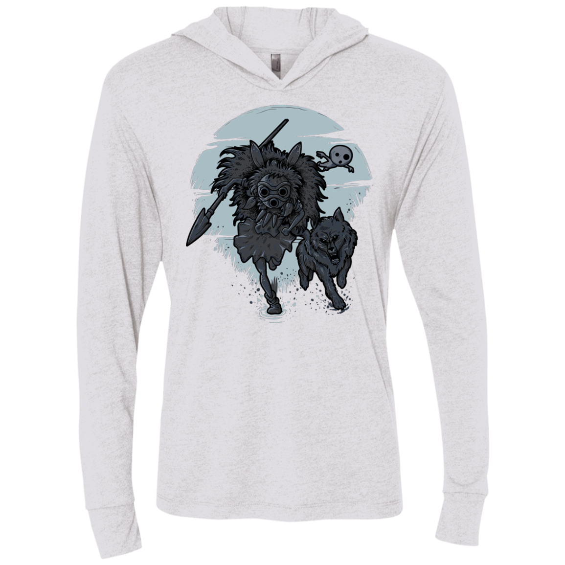 The Princess Triblend Long Sleeve Hoodie Tee