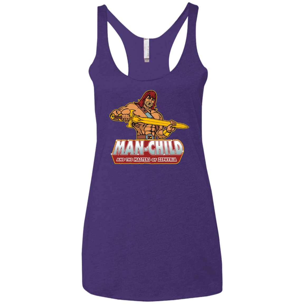 Man Child Women's Triblend Racerback Tank