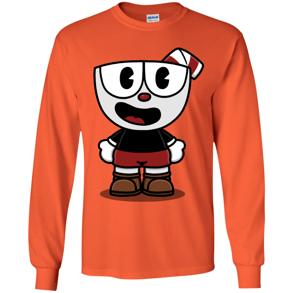 Hello Cuphead Youth Long Sleeve T-Shirt