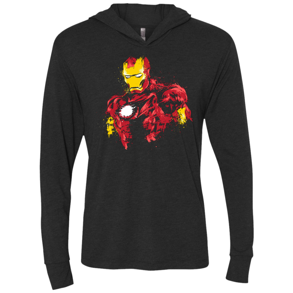 The Power of Iron Triblend Long Sleeve Hoodie Tee