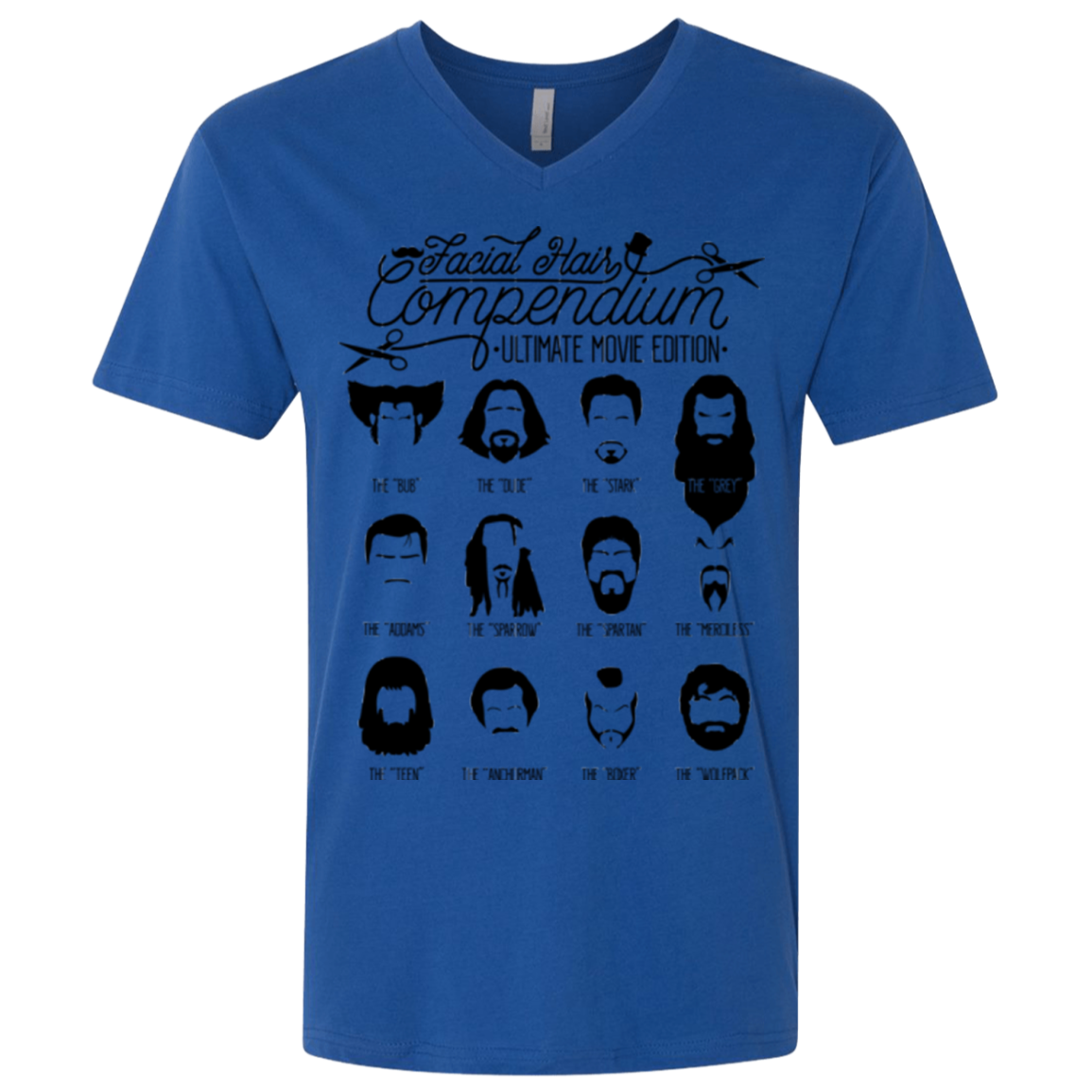 The Movie Facial Hair Compendium Men's Premium V-Neck