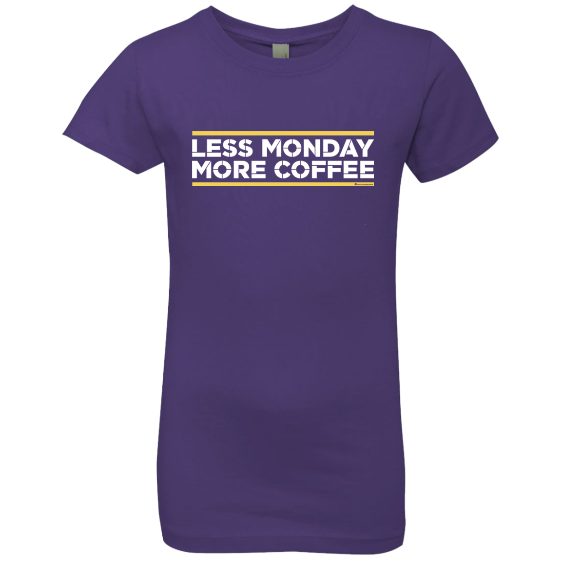 Less Monday More Coffee Girls Premium T-Shirt