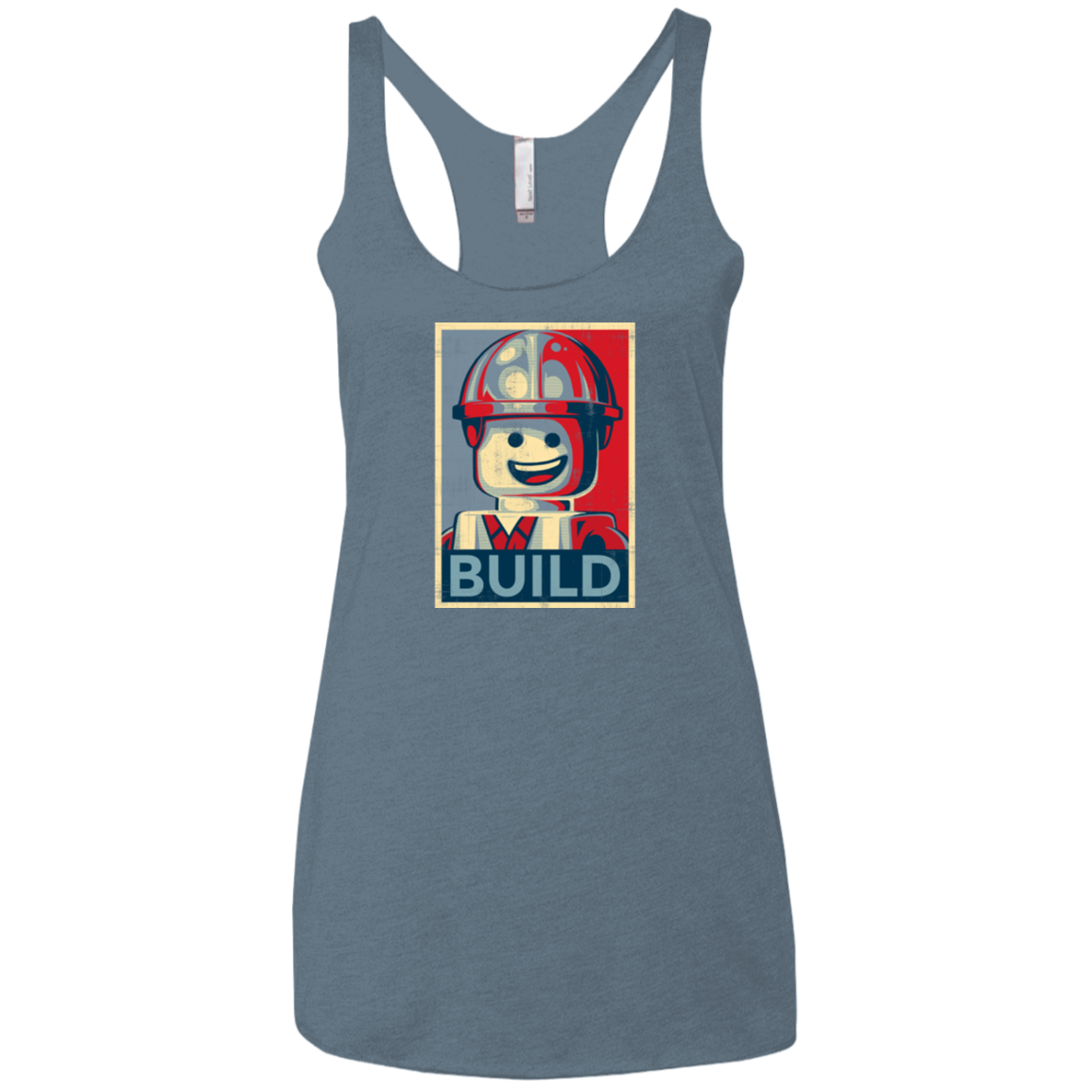 Build Women's Triblend Racerback Tank
